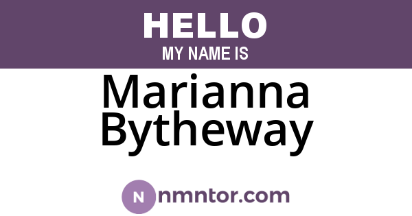Marianna Bytheway