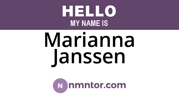 Marianna Janssen