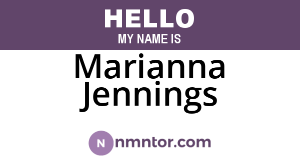 Marianna Jennings