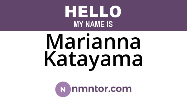 Marianna Katayama