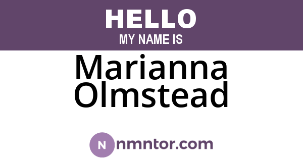 Marianna Olmstead