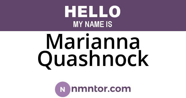 Marianna Quashnock
