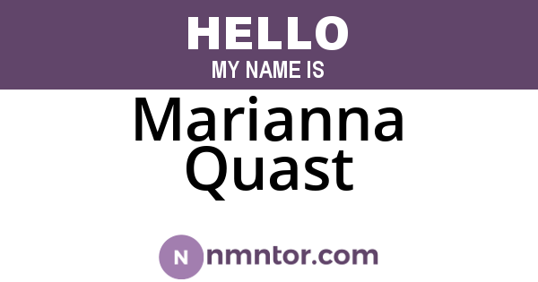 Marianna Quast