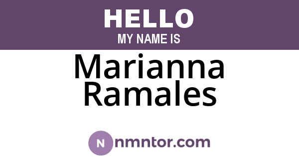 Marianna Ramales