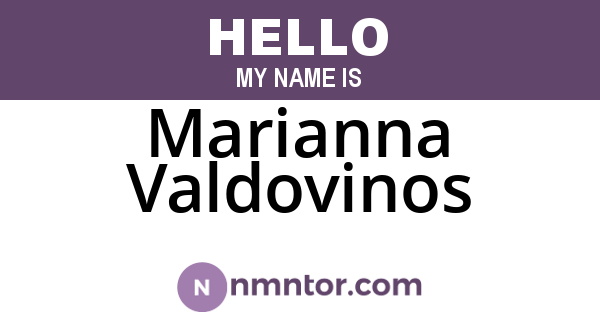 Marianna Valdovinos