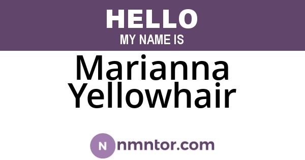 Marianna Yellowhair
