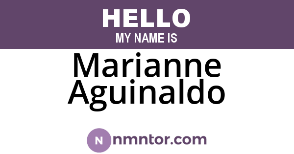 Marianne Aguinaldo