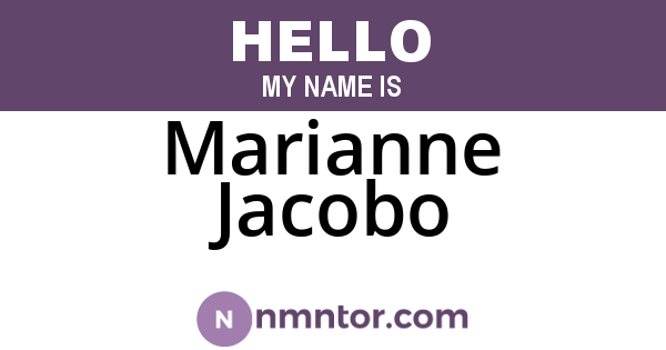 Marianne Jacobo