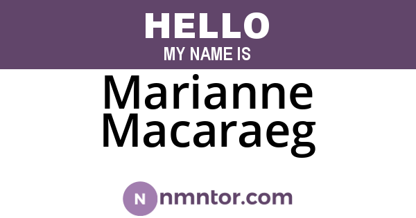 Marianne Macaraeg