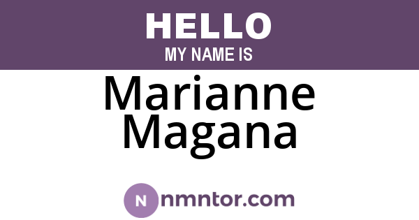 Marianne Magana