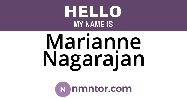 Marianne Nagarajan