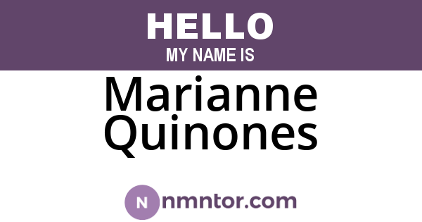 Marianne Quinones