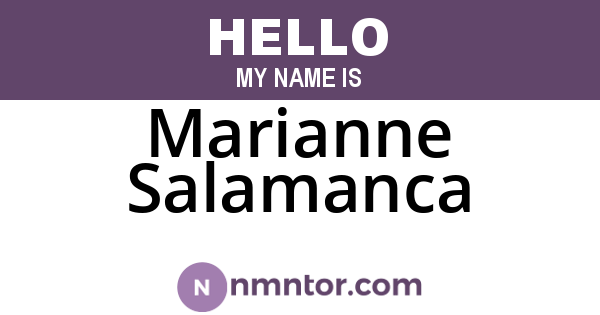 Marianne Salamanca