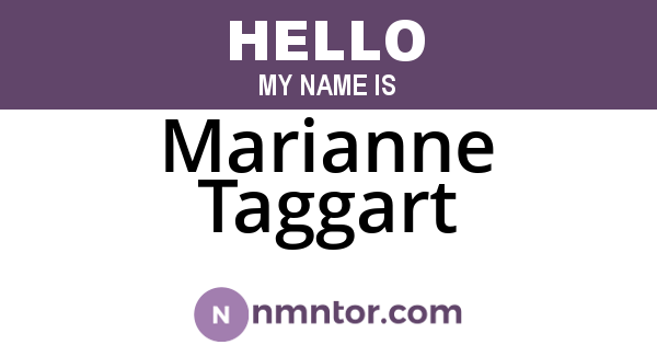 Marianne Taggart