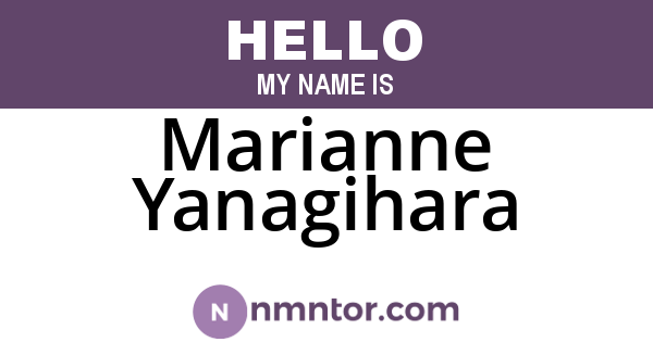 Marianne Yanagihara
