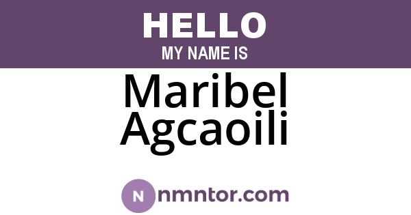 Maribel Agcaoili