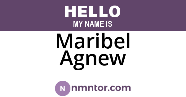 Maribel Agnew
