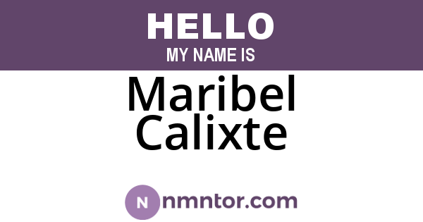 Maribel Calixte