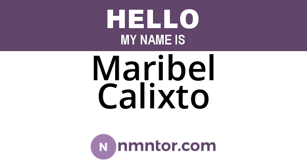 Maribel Calixto