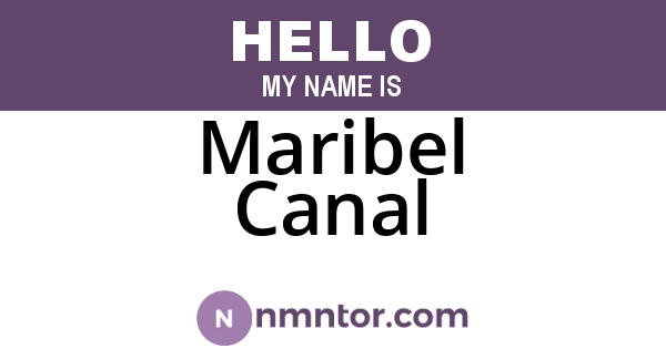 Maribel Canal