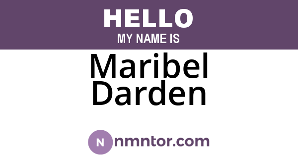 Maribel Darden