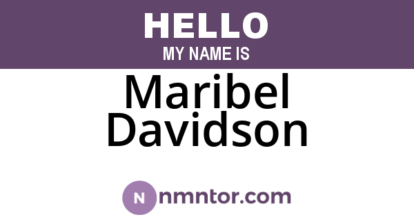 Maribel Davidson
