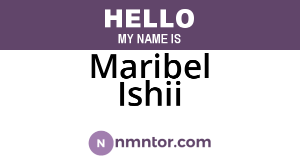 Maribel Ishii