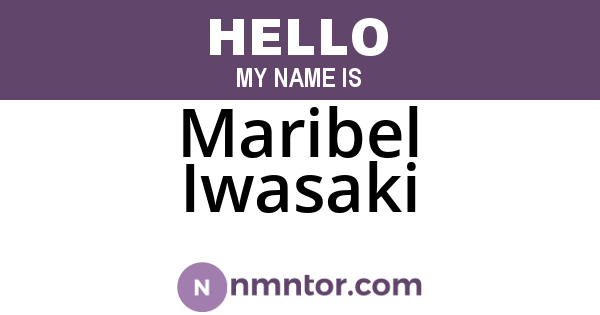 Maribel Iwasaki