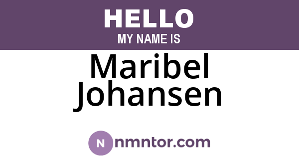 Maribel Johansen