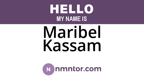 Maribel Kassam