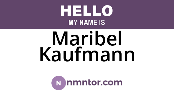 Maribel Kaufmann