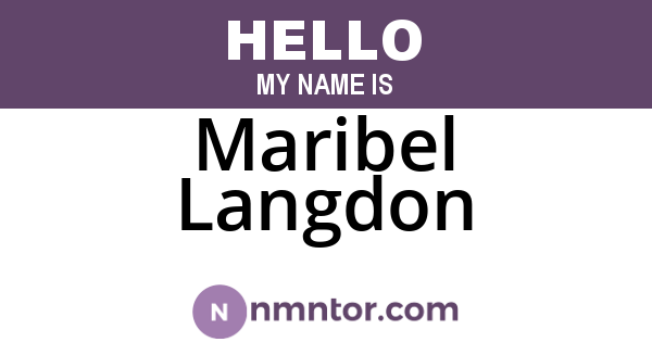 Maribel Langdon