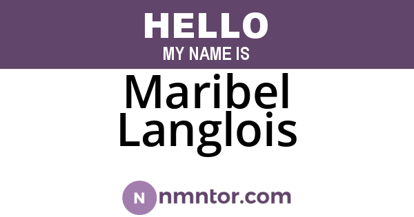 Maribel Langlois