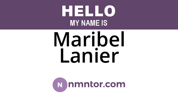Maribel Lanier