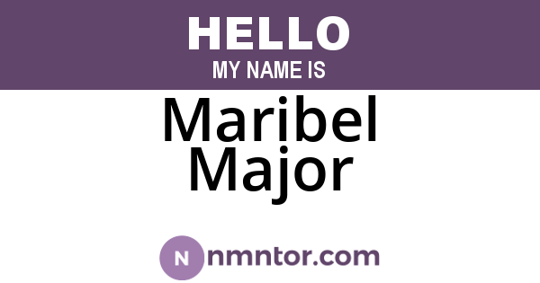 Maribel Major