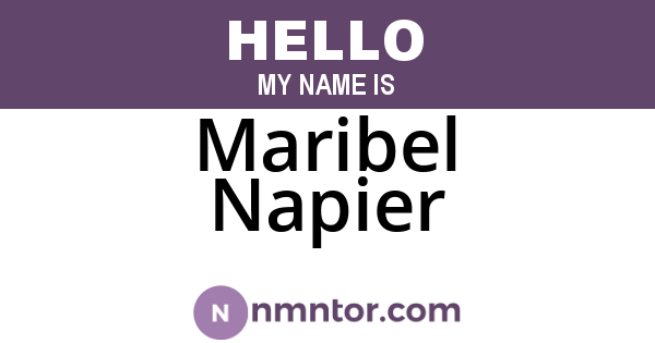 Maribel Napier