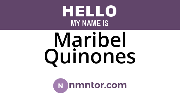 Maribel Quinones