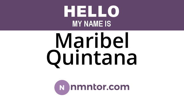 Maribel Quintana