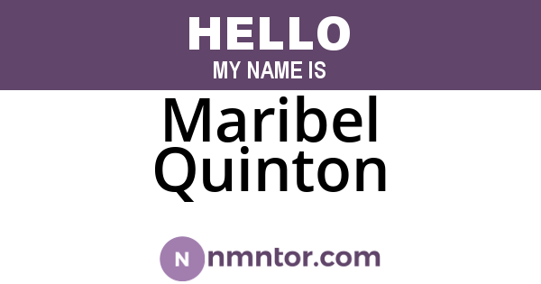 Maribel Quinton