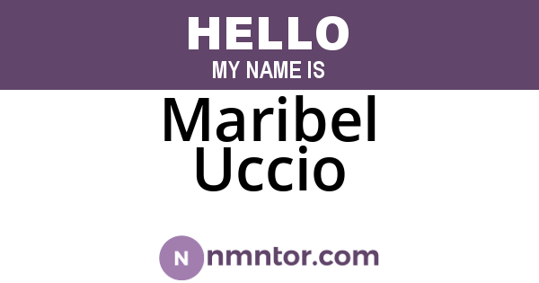 Maribel Uccio