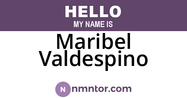Maribel Valdespino