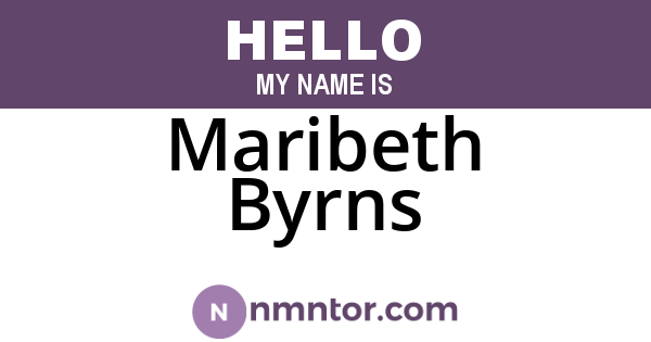 Maribeth Byrns