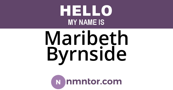 Maribeth Byrnside