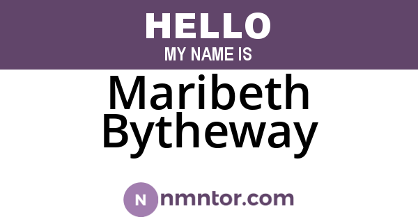 Maribeth Bytheway