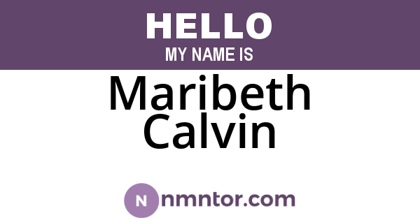 Maribeth Calvin