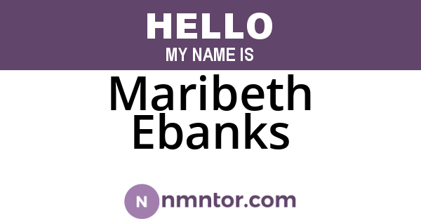 Maribeth Ebanks