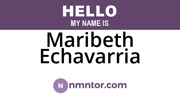 Maribeth Echavarria