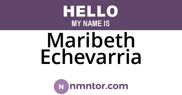 Maribeth Echevarria