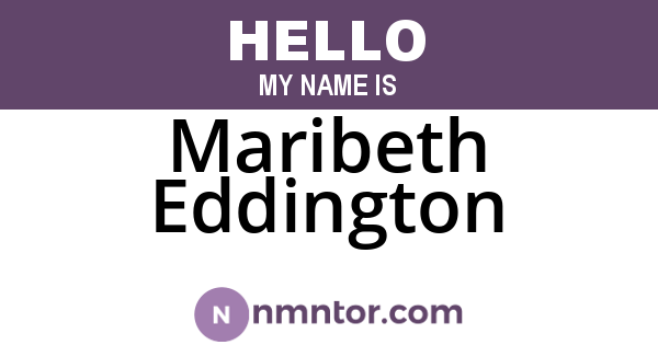 Maribeth Eddington
