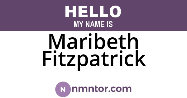 Maribeth Fitzpatrick